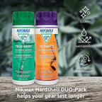 Buy now Nikwax Hardshell Cleaning & Waterproofing Duo-Pack at indiglob india
