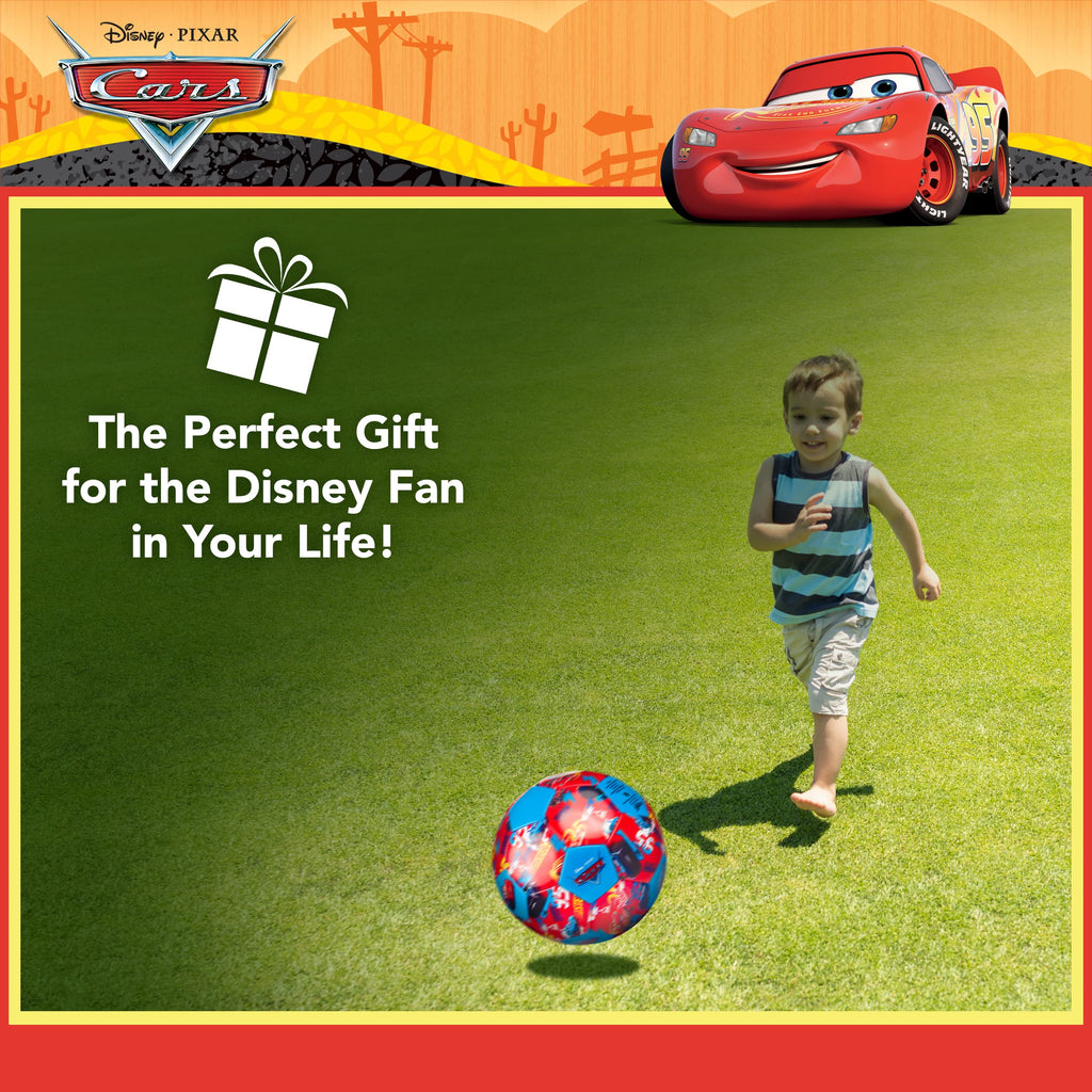 Disney Pixar Cars Soccer Ball, Repeat Print Youth Kids Mini Soccer Ball, Multi, Size 3