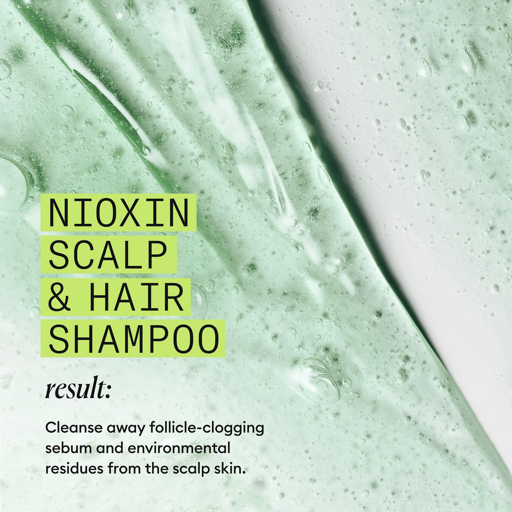 NIOXIN System 2 | Scalp Care | Shampoo | Hair Thickening | For Natural Hair | Scalp Health | For Natural Hair with Progressed Thinning | Cleanse & Boost Hair Density with Niacinamide & Biotin