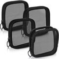 Buy now Weewooday 4 Pcs Mesh Makeup Bag Mesh Cosmetic Bag Travel Toiletry Pouch with Zipper Mini Makeup Cosmetic Purse for Daily Accessory(Small,Black) Small Black at indiglob india