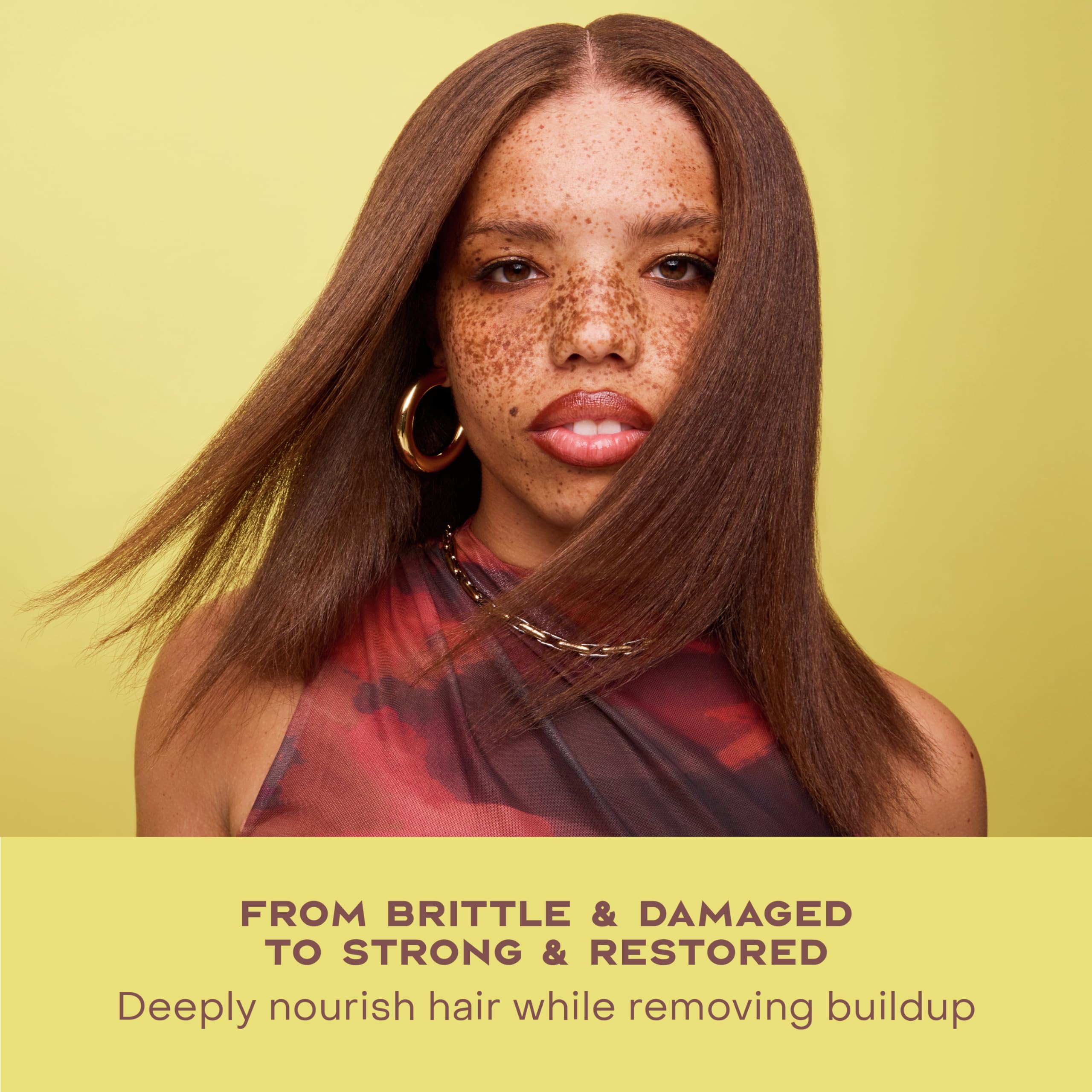 Shea Moisture Strengthen and Restore Shampoo for Damaged Hair 100% Pure Jamaican Black Castor Oil Cleanse and Nourish 13 oz | For damaged hair - remove build up, strengthen, and restore hair with Shea Butter, Peppermint, and Apple Cider Vinegar.