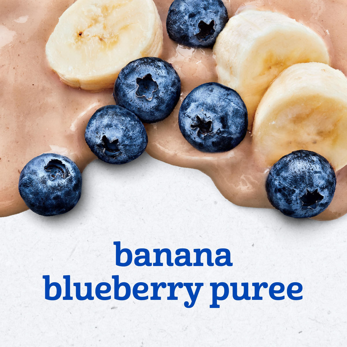 Gerber Stage 2 Baby Food, Banana Blueberry Puree Pouch, 2 Servings of Fruit, No Added Sweetener, No Artificial Colors or Flavors, 12-Pack