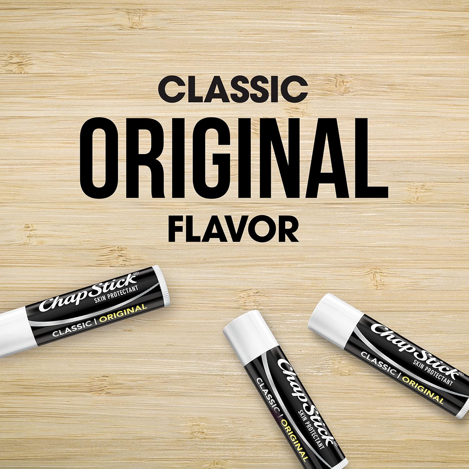 Buy now ChapStick Classic Original Lip Balm Tubes, Lip Care - 0.15 Oz (Pack of 3) at indiglob india