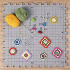 Mr. Pen- Interlocking Blocking Mats, 12” x 12”, 4 Pack with 50 T-Pins