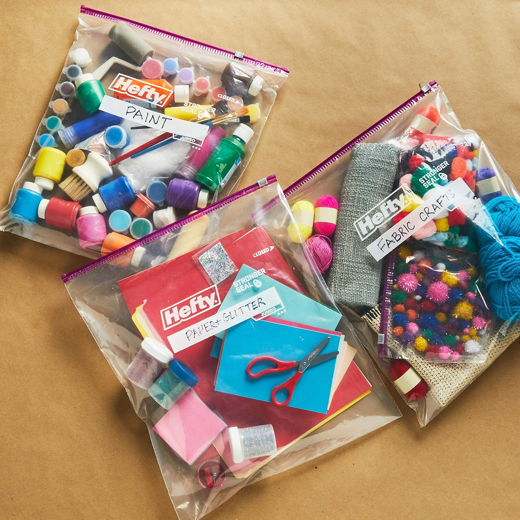 Buy now Hefty Slider Jumbo Storage Bags, 2.5 Gallon Size, 12 Count at indiglob india