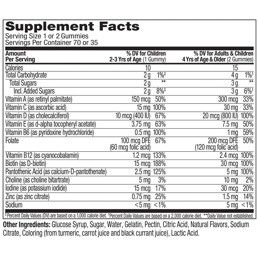 OLLY Kids Multi Gummy Worms, Overall Wellness & Immune Support - 70 Count