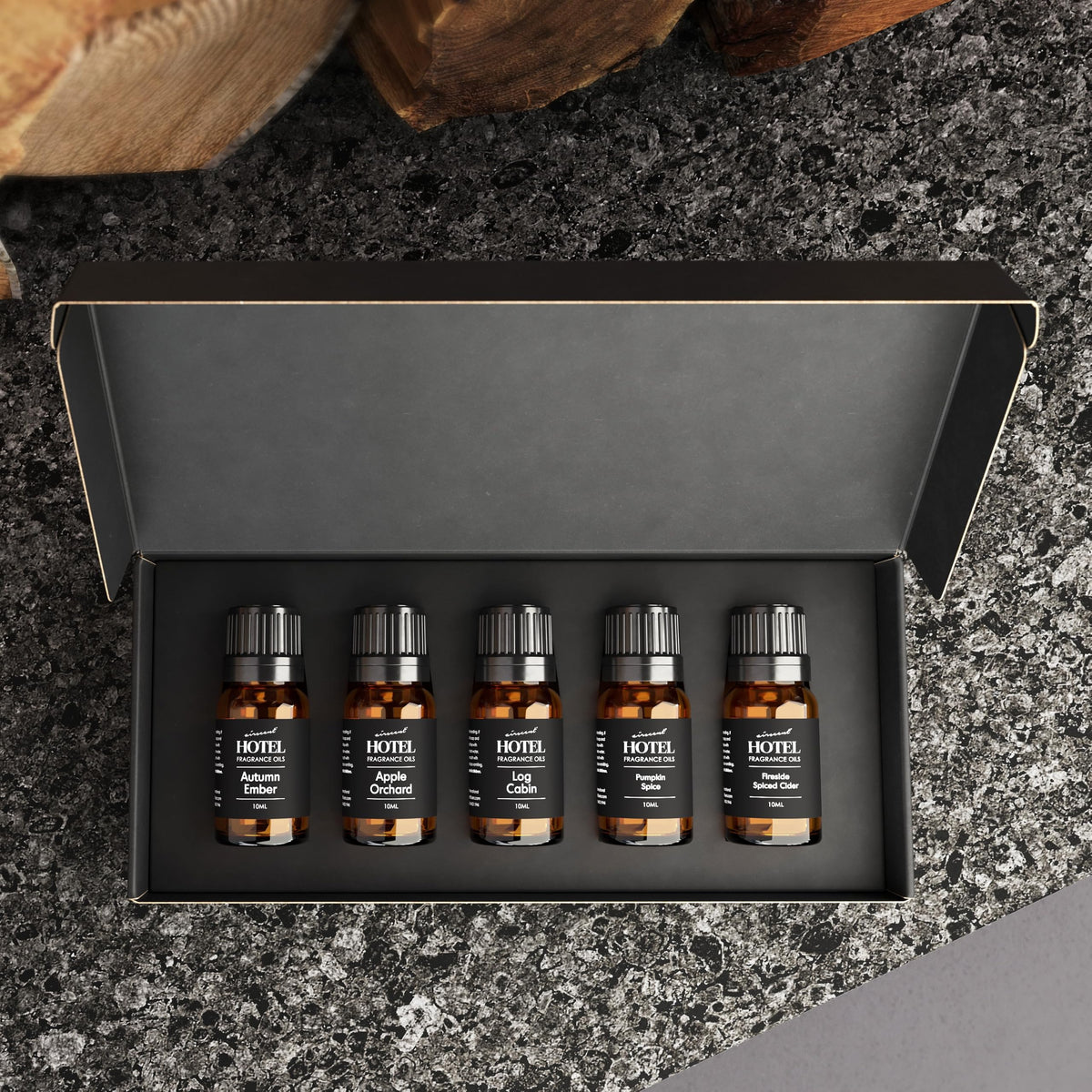 AirScent Holiday Diffuser Oil Fall Fireside 10 mL 5 Pack Gift Set