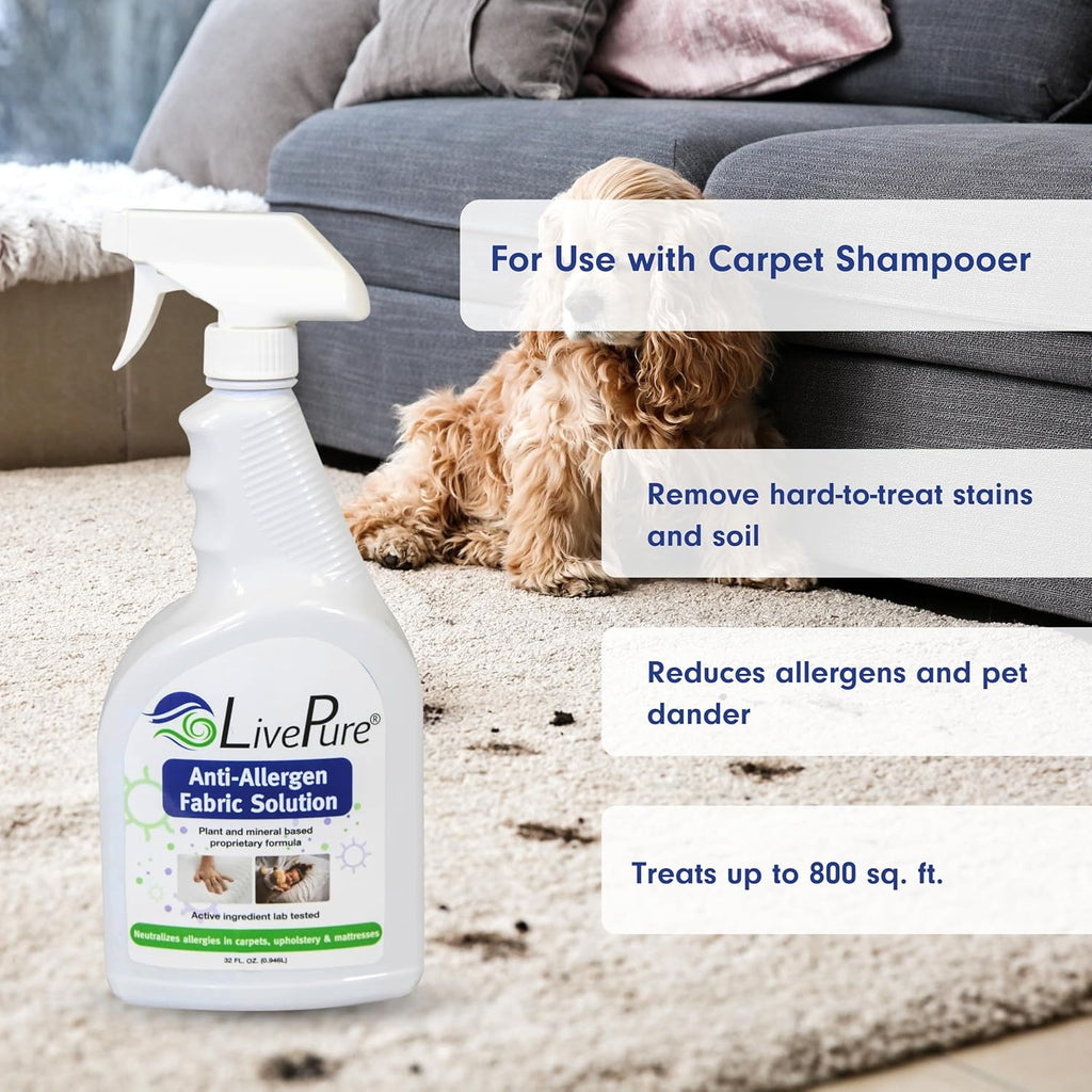 Buy now LivePure Anti-Allergen 32 OZ Fabric Spray for Household Surfaces at indiglob india