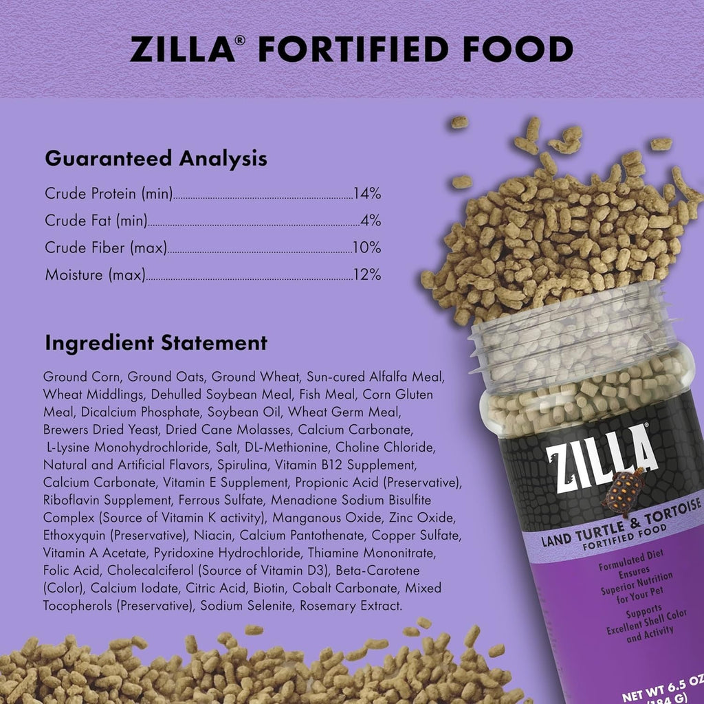 Buy now Zilla Land Turtle and Tortoise Extruded Food Pellets 6.5 Ounces at indiglob india