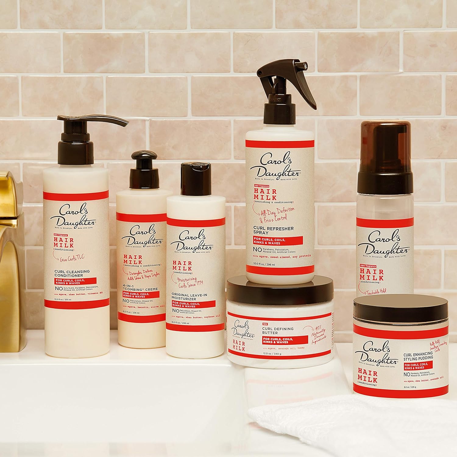 Buy now Curly Hair Products by Carol's Daughter, Hair Milk Original Leave-In Moisturizer for Curls, Coils and Waves with Agave and Shea Butter, 8 Fl Oz (Packaging May Vary) at indiglob india