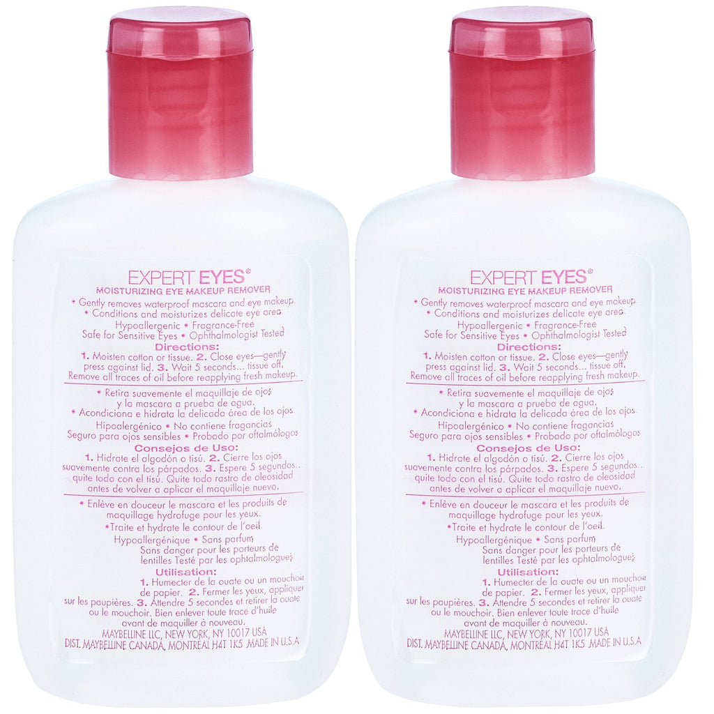 Buy now Maybelline New York Expert Eyes Moisturizing Eye Makeup Remover, 2 Count at indiglob india
