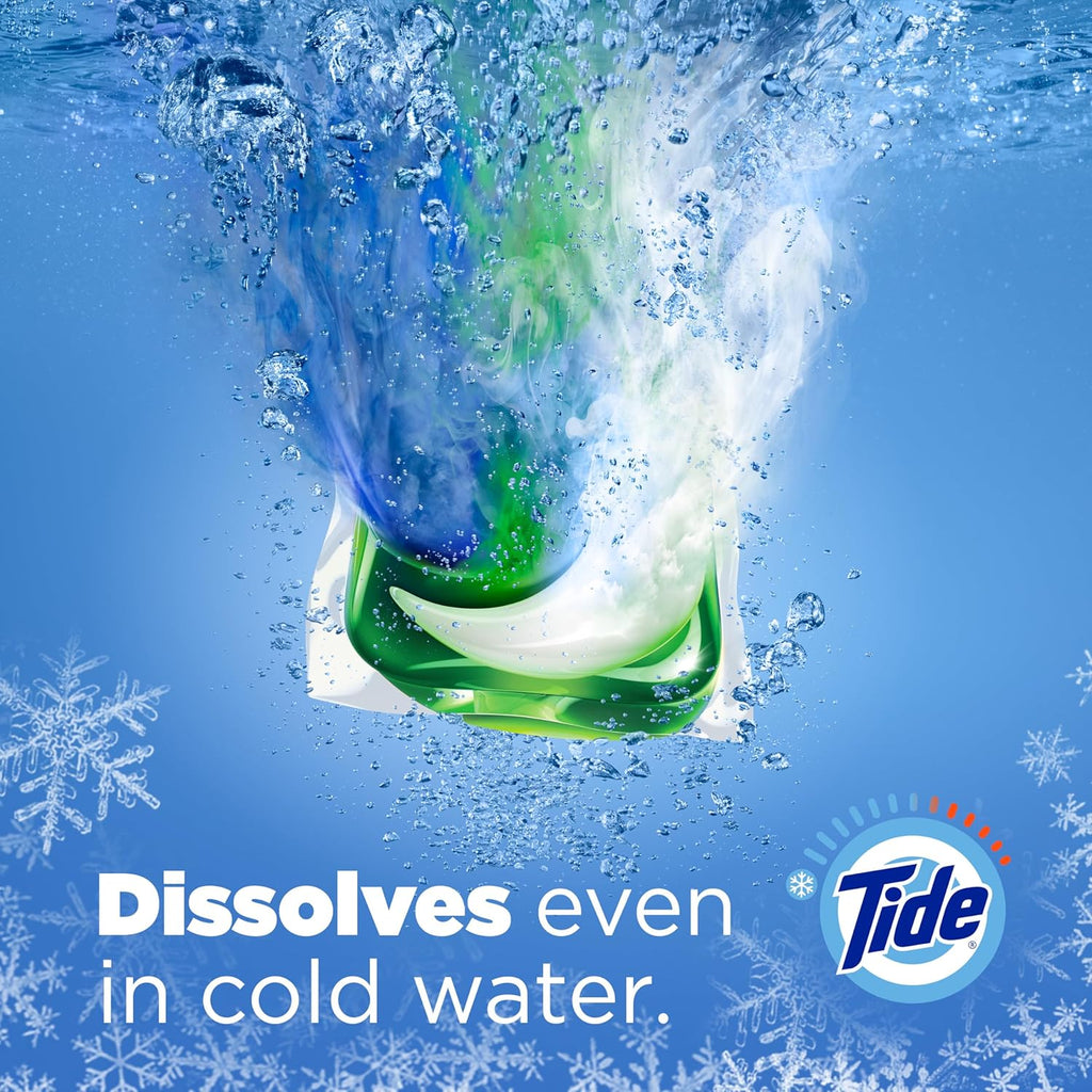 Buy now Tide PODS laundry detergent pacs, 3-in-1 Stain Remover, Odor Fighter, Color Protector, 76 Count, HE compatible, Clean Breeze Scent at indiglob india