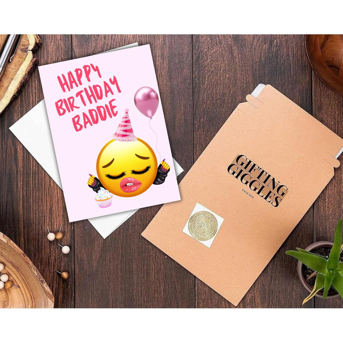 GIFTING GIGGLES Happy Birthday Card for Women - Best Friend, Sister, Mother, Daughter - Bday Card for her - BADDIE meme - 13th 16th 18th 21st 25th 30th 40th 50th