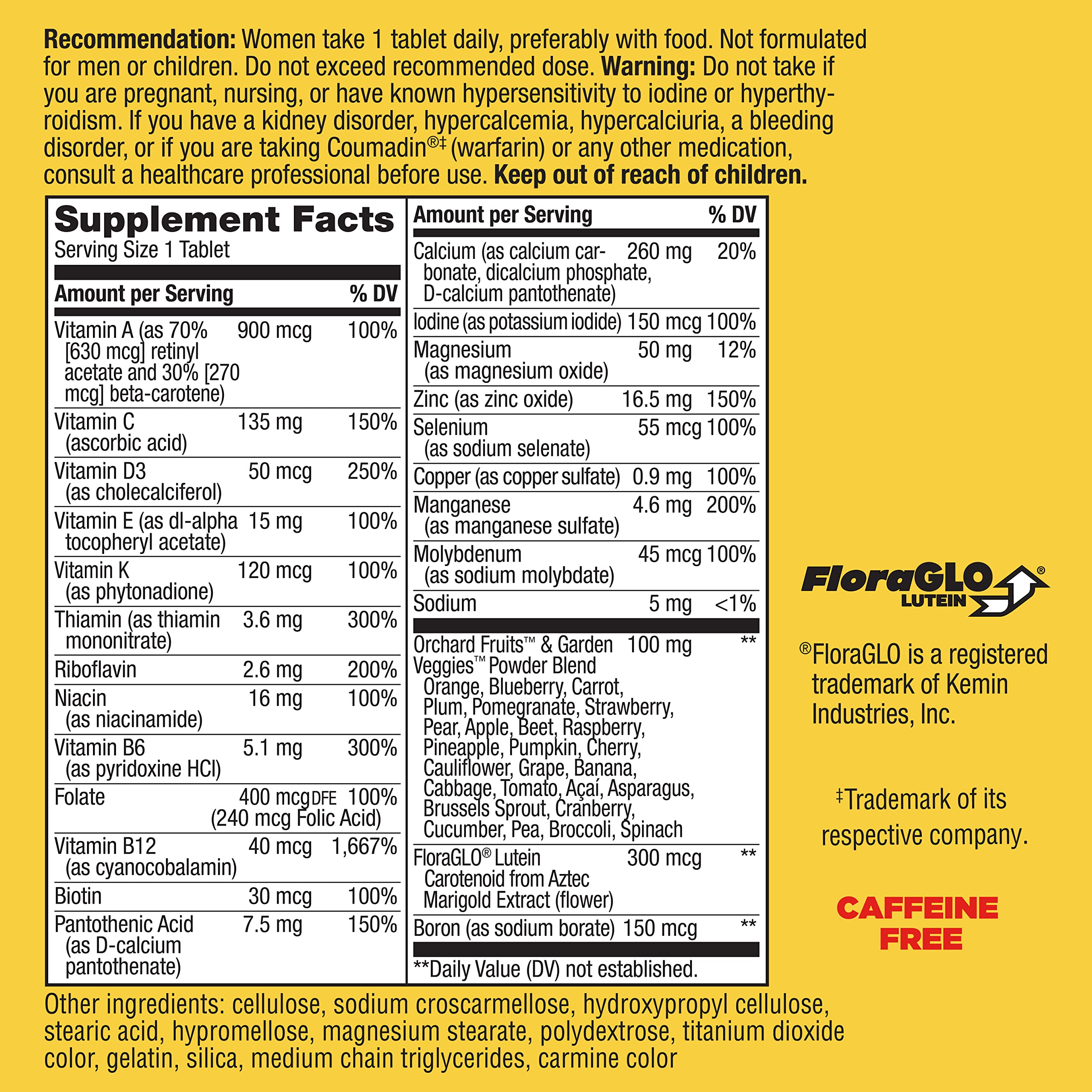 Nature's Way Alive! Women's 50+ Complete Multivitamins, Supports Healthy Heart, Brain, Bones*, Superfood Antioxidants, B-Vitamins, Gluten Free, 130 Tablets (Packaging May Vary),(Pack of 2)
