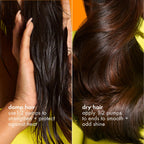amika superfruit star lightweight hair styling + heat defense oil | heat protection, strengthen + reduce breakage, smooth frizz, add glossy shine | for all hair types