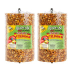C&S Ready to Use Hot Pepper Bird Seed Cylinder, Spicy Wild Bird Outdoor Feeder with Hanger, 1.76 Pound Cylinder, 2 Pack