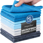 MagicFiber Microfiber Cleaning Cloth, Rags & Dish Towels, 12pk, Large 13x11