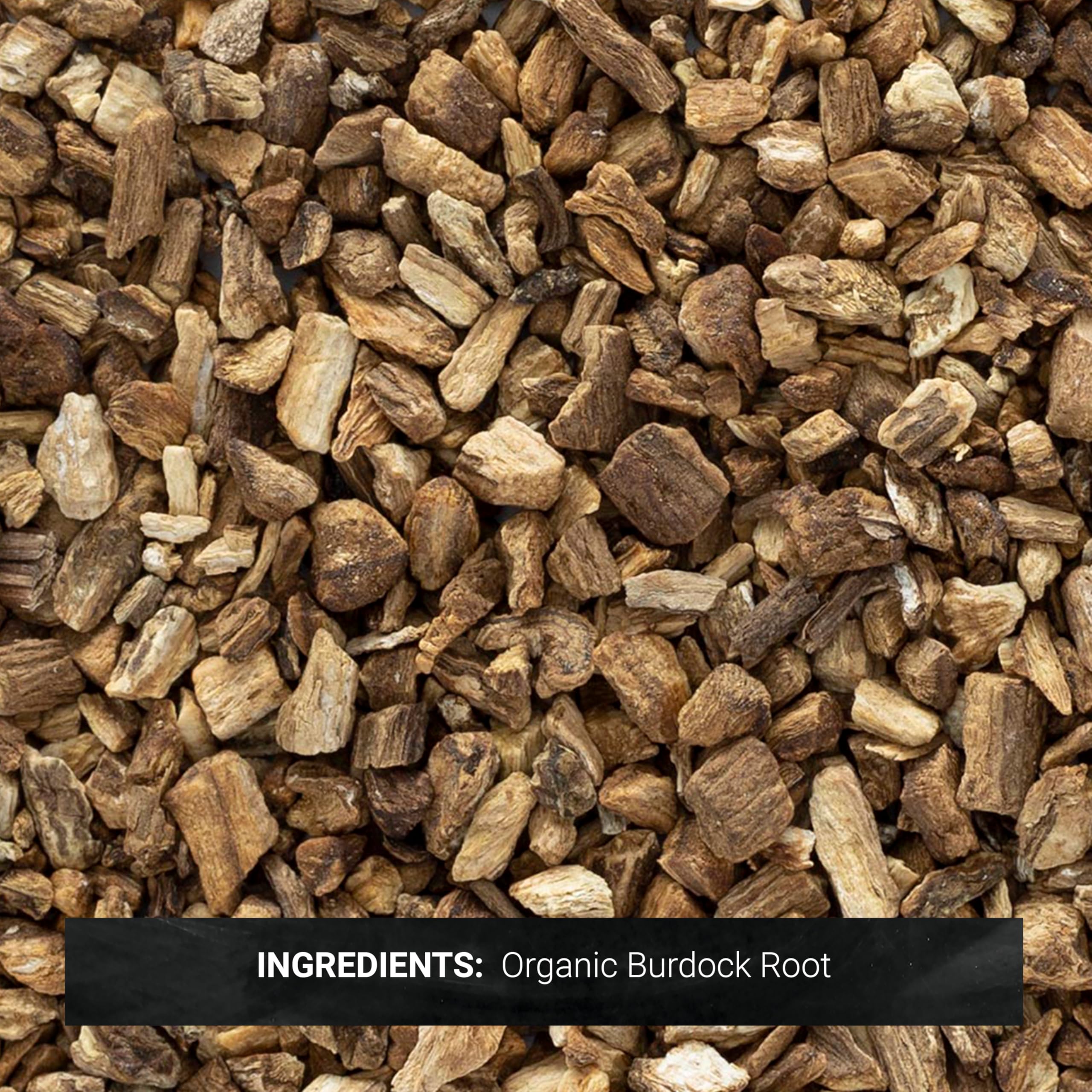 Frontier Organic Burdock Root, 1-Pound Bulk Bag, Common in Root Beer Recipes, Cut & Sifted, Sustainable Grown, Kosher (Packaging May vary) | Common in Root Beer Recipes, Cut & Sifted, Sustainable Grown, Kosher