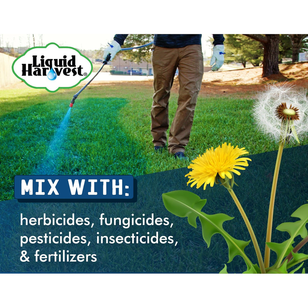 Liquid Harvest Lazer Blue - 32 Ounces - Concentrated Spray Pattern Indicator - Perfect Weed/ Fertilizer Marking Dye, Turf Mark and Blue Herbicide Marker