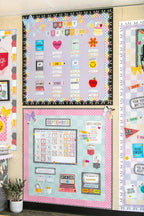 Teacher Created Resources Black with White Squiggles Die-Cut Rolled Border Trim - 50ft - Decorate Bulletin Boards, Walls, Desks, Windows, Doors, Lockers, Schools, Classrooms, Homeschool & Offices