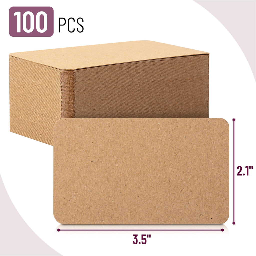 Mr. Pen- Kraft Mini Note Cards, 3.5”x2”, 100 Pack