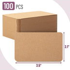 Mr. Pen- Kraft Mini Note Cards, 3.5”x2”, 100 Pack