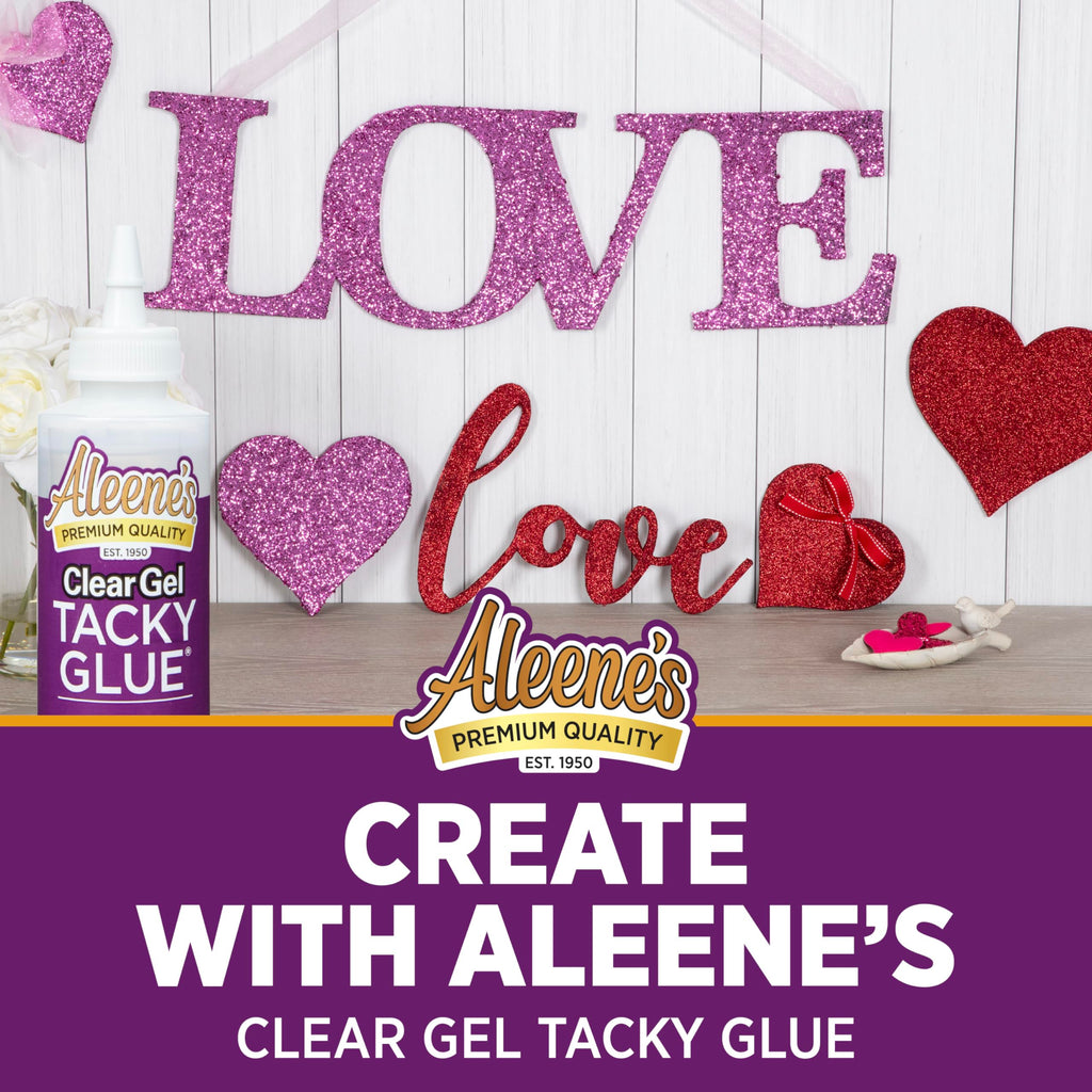 Aleene's Clear Gel Tacky Glue, Dries Clear, 4 fl oz