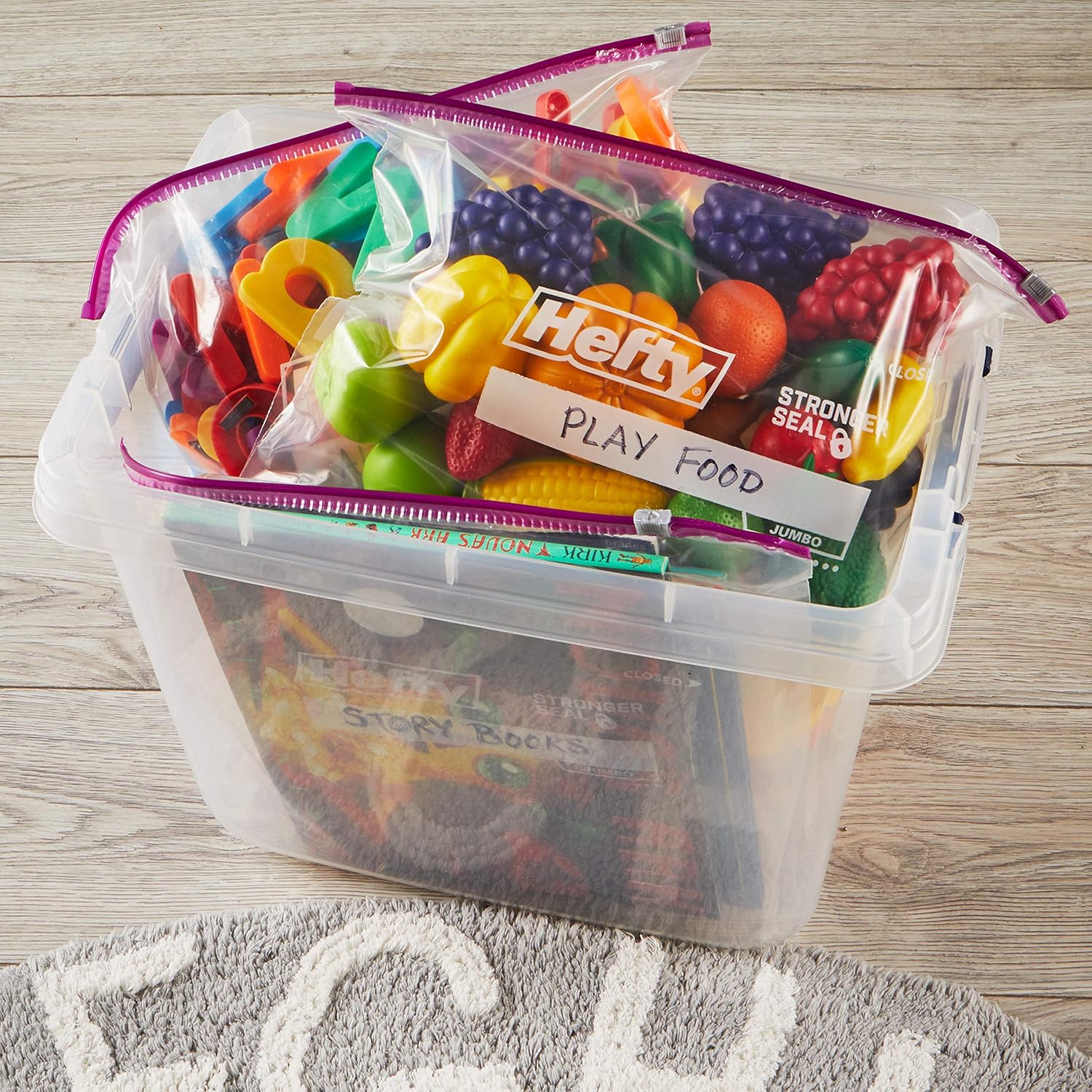 Buy now Hefty Slider Jumbo Storage Bags, 2.5 Gallon Size, 12 Count at indiglob india