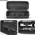 Buy now Toothbrush Travel Case Compatible with Oral-B Pro 1000, 2000, 3000, 3500, 1500/ for Philips Sonicare ProtectiveClean 4100 5100 Electric Toothbrush with Mesh Pocket for Accessories - Black (Bag Only) at indiglob india