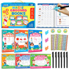 Magic Grooved Writing Practice for Kids, Reusable Grooved Workbook