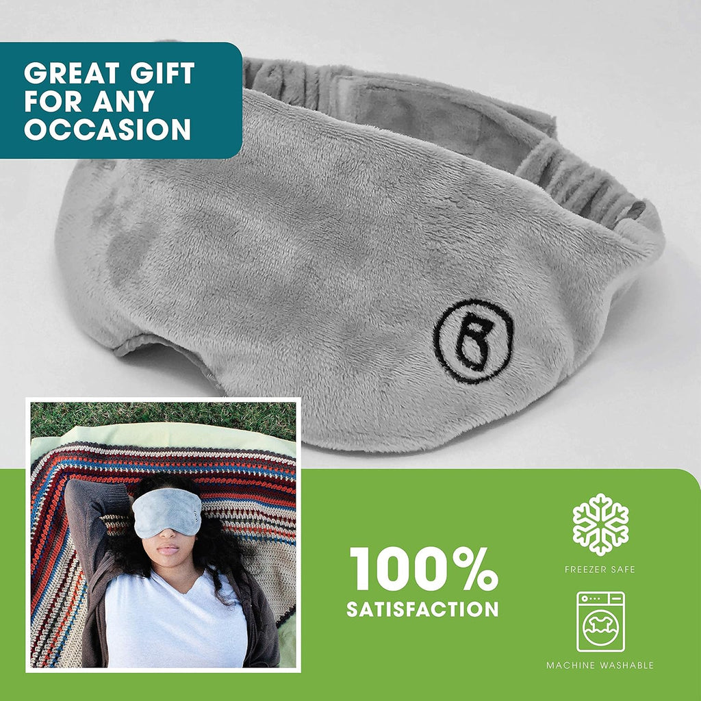 Buy now BARMY Weighted Sleep Mask for Women and Men (0.8lb/13oz) Weighted Eye Mask for Sleeping, Eye Cover Blocks Light Helps Relaxation and Night Sleep, Comfortable Blackout Sleeping Mask, Gray at indiglob india