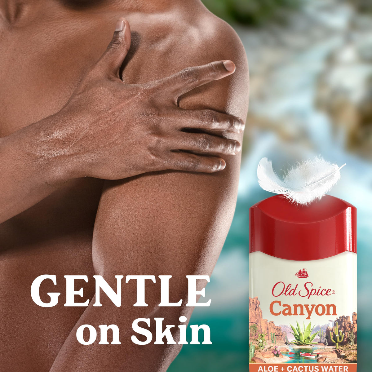 Old Spice Canyon Antiperspirant with aloe and cactus water. Gentle on skin. Order online for delivery.