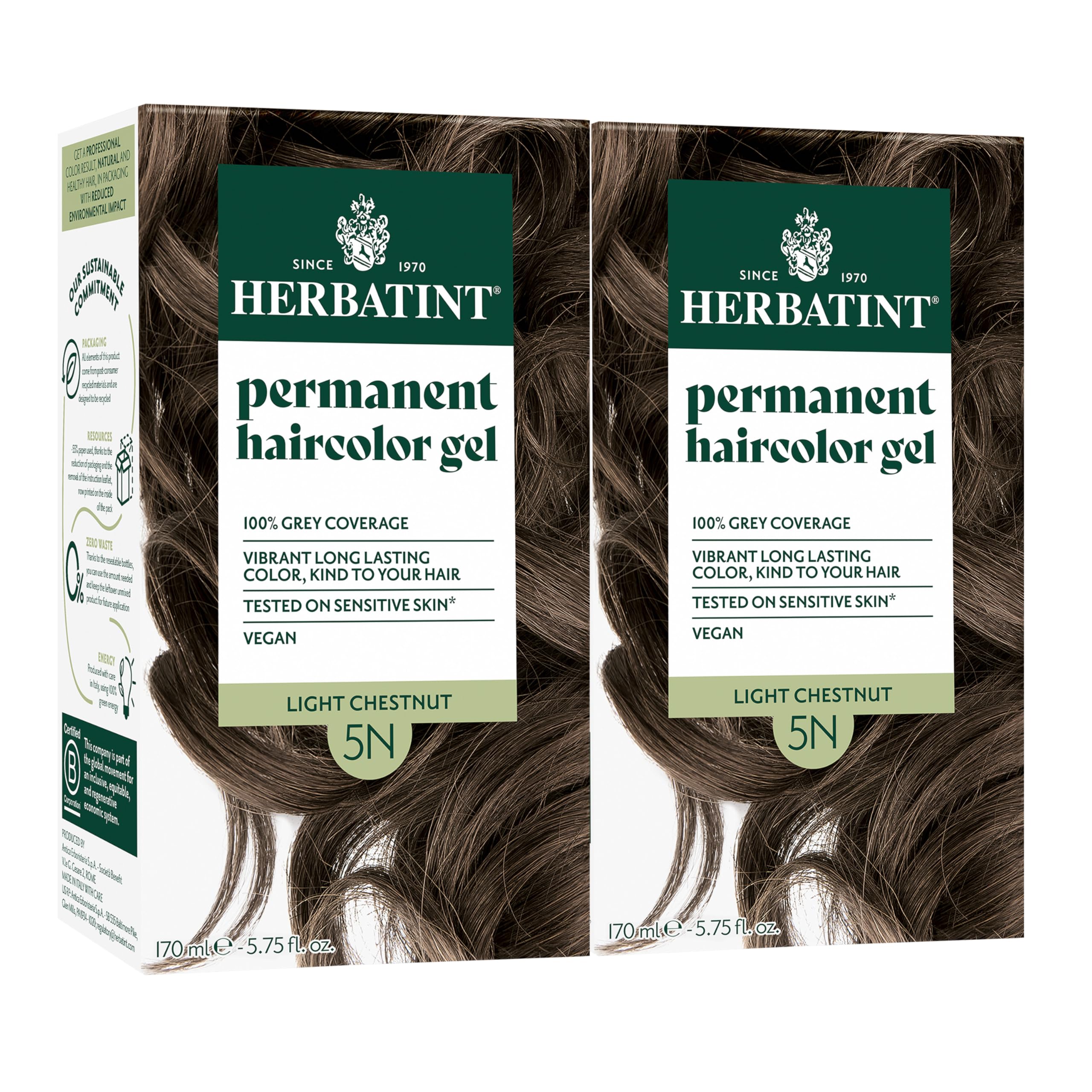 Buy now Herbatint Permanent Hair Dye For Women - 4N Chestnut - For Up To 100% Gray Coverage of Resistant Gray Hair - Ammonia-Free, Alcohol-Free & Vegan - Salon Influenced Hair color 5.75 fl oz at indiglob india