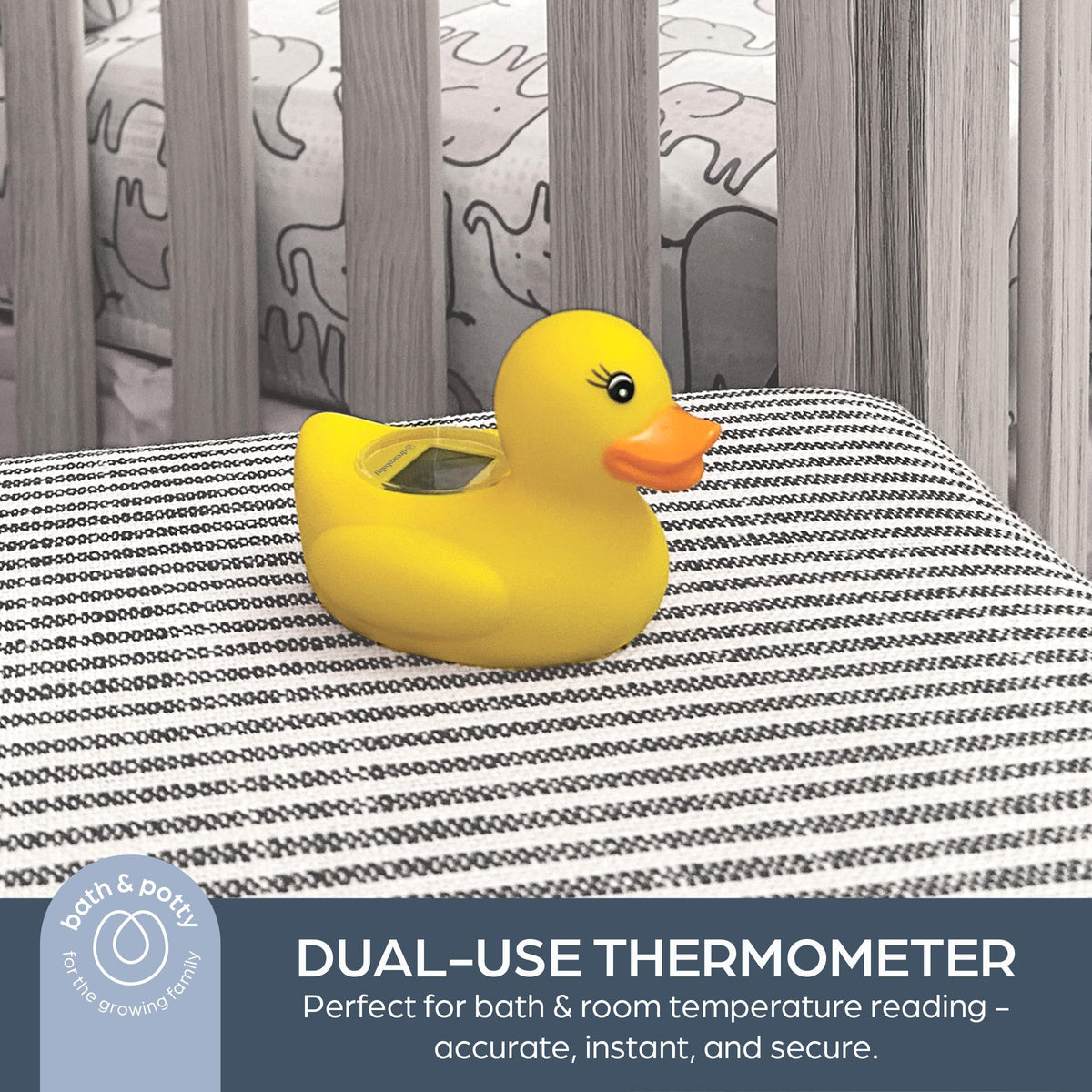 Dreambaby Baby Bath Thermometer - Duck Water Thermometer for Bathtub