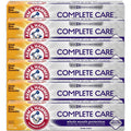 ARM & HAMMER Toothpaste Complete Care Whole Mouth Protection, 6 Pack, Fresh Mint, Anticavity Fluoride Toothpaste with Baking Soda, Whitening Enamel Strengthening Paste, Travel Size 0.9 Oz