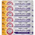 ARM & HAMMER Toothpaste Complete Care Whole Mouth Protection, 6 Pack, Fresh Mint, Anticavity Fluoride Toothpaste with Baking Soda, Whitening Enamel Strengthening Paste, Travel Size 0.9 Oz