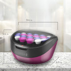 Remington Ionic Conditioning Hot Rollers, 20-Piece Hair Roller Set | 6 Large (1¼”), 10 Medium (1"), 4 Small (¾”), velvet ceramic-coated curlers, Color-Coded J Clips, Lasting Volume and Curls