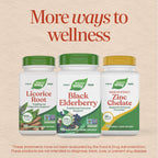 Nature's Way Black Elderberry Capsules, 1,150 mg per Serving, Vegan, 100 ct | Traditional Immune Support Supplement with Elderberry and Elderflower*, Plant-Powered Vegan Capsules