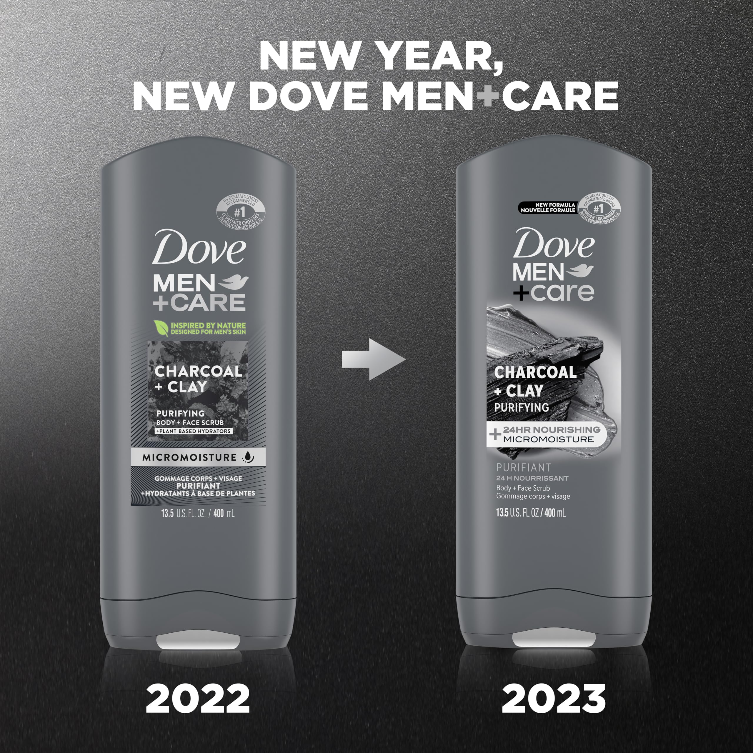 Buy now DOVE MEN + CARE Purifying Charcoal + Clay Body and Face Wash with 24-Hour Nourishing Micromoisture Technology Body Wash for Men, 13.5 oz at indiglob india