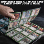 Buy now 9 Pocket Trading Card Binder- Holofoil Pink Album w Side Loading Pockets, AntiTheft Anti-Drop- TCG Collector Storage Organizer for 360 Cards-Compatible with Pokémon, Yu-Gi-Oh!, MTG Magic The Gathering at indiglob india