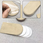 AccEncyc Adjustable Heel Lift Inserts 2 Pack Soft Silicone Height Increase Insoles Heel Lifts for Shoes 1/4" to 1" - 4 Layers