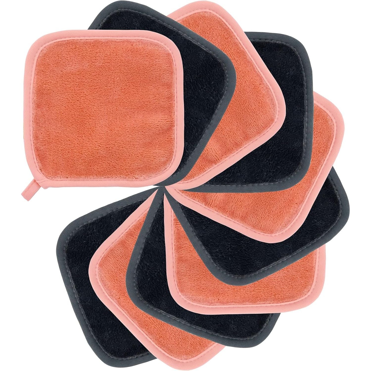 Buy now Polyte Premium Hypoallergenic Microfiber Fleece Makeup Remover and Facial Cleansing Cloth, 5 x 5 in, 10 Pack (Gray) 1 Count (Pack of 10) Dark Gray, PInk at indiglob india