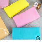 Buy now CASAVIDA Exfoliating Washcloth Back Scrubber for Shower Exfoliating Body Scrubber Japanese Beauty Washcloth African Net Sponge Bath Korean Loofah Towel Wash Cloth Shower Scrub Towel 3 Pack (Pink x 3) at indiglob india