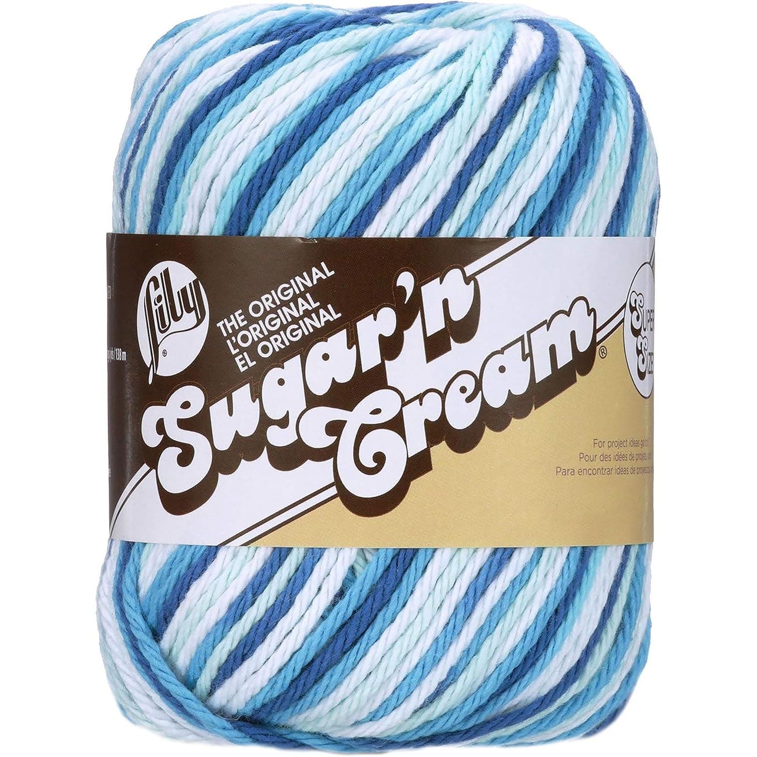 Buy now Lily Sugar'n Cream Super Size Ombres Yarn, 3 oz, Potpourri, 1 Ball 3 oz Small Ball Hippi at indiglob india