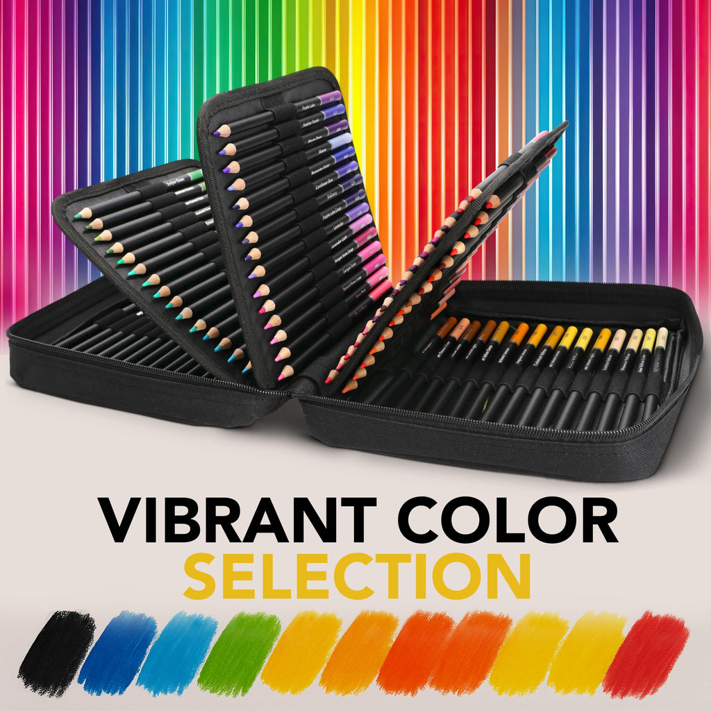 Castle Art Supplies 120 Colored Pencils for Adults - Professional Quality