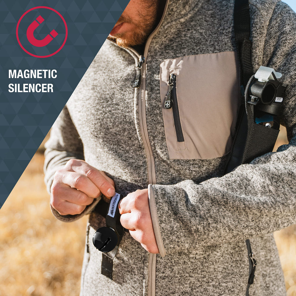 Sabre Frontiersman MAX Bear Spray & Mountain Lion Deterrent, Holster, Bell Kit – 40‑Foot Range, Max Strength 2% Major Capsaicinoids, EPA‑Registered, Self Defense for Hiking, Camping & Hunting, 7.9 oz