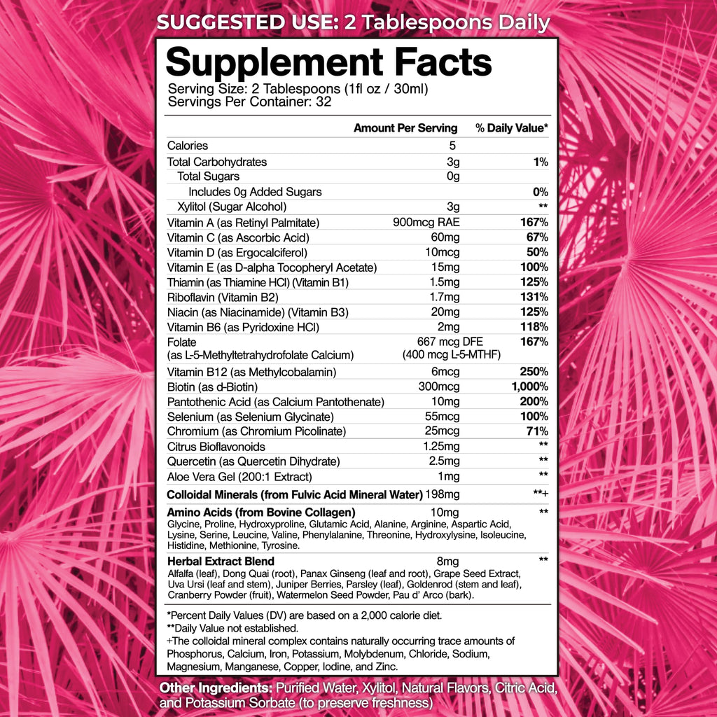 Premium Liquid Multivitamin for Women | Sugar Free Women’s Multivitamin | 100+ Vitamins, Minerals & Herbs Promote Anti-Aging, Heart, Brain & Bone Health |98% Absorption Rate | Non-GMO | 32 Serv
