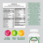 Centrum Minis Silver Multivitamin for Adults 50 and Over, 320 Tablets | Contains Vitamin D3, B Vitamins, Clinically Proven to Support Memory as You Age, GLP-1 Support