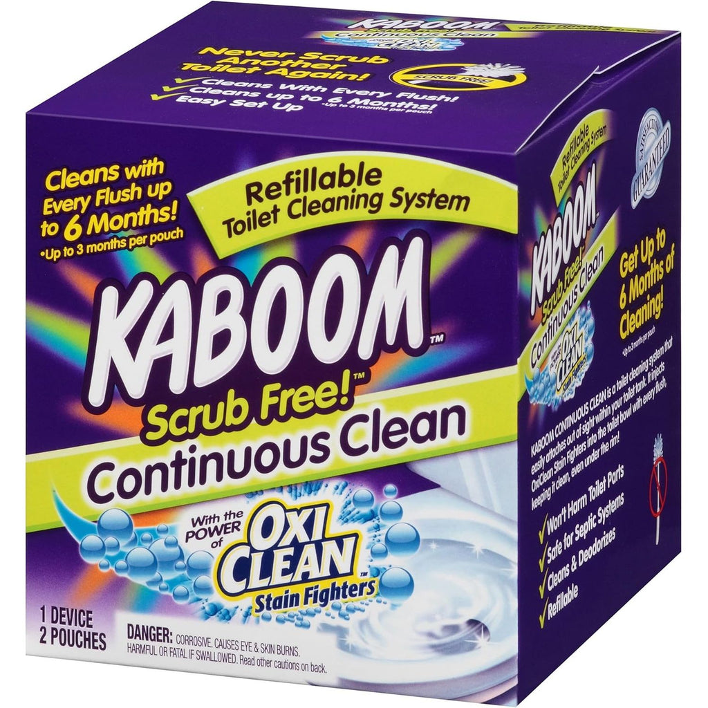 Buy now Kaboom Scrub Free! Toilet Bowl Cleaner System with 2 Refills at indiglob india