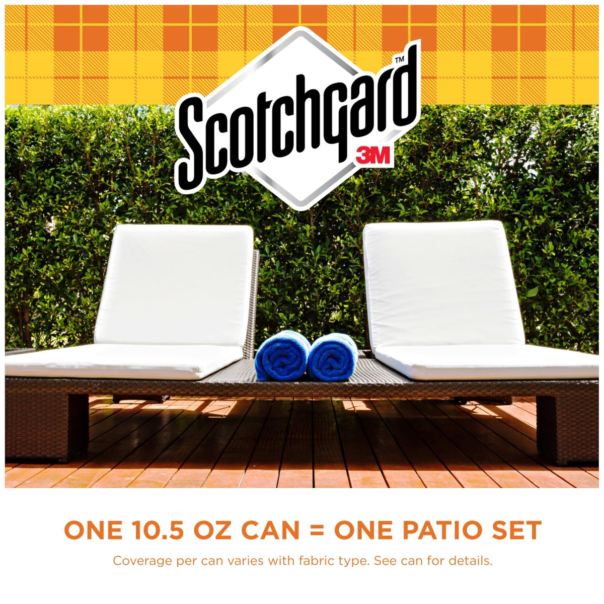 Scotchgard Outdoor Water & Sun Shield Fabric Spray, 10.5 oz, 2 Pack